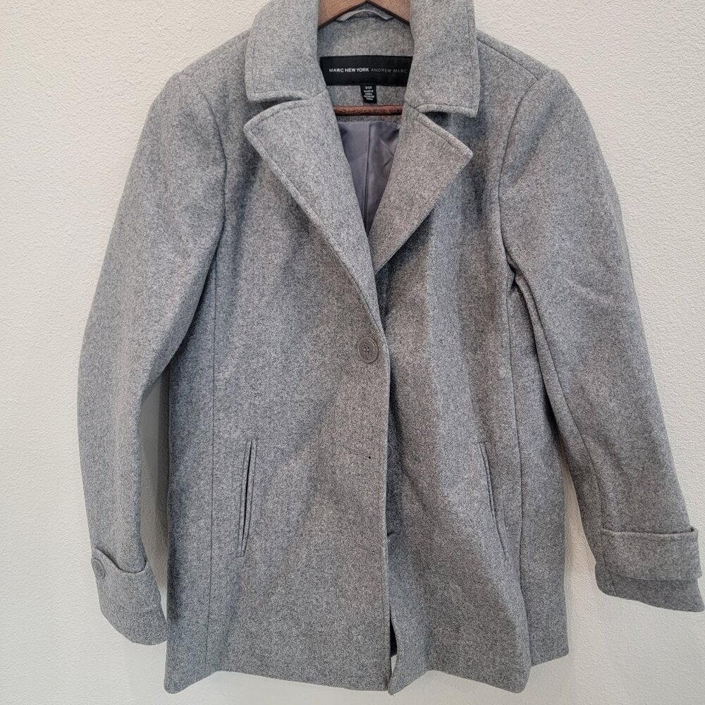 Marc New York gray small dress peacoat like new